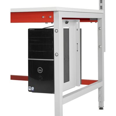 kaiserkraft CPU-Halter, für Tischbeinmontage, HxBxT 500 x 300 x 200 mm kaiserkraft CPU-Halter, für Tischbeinmontage, HxBxT 500 x 300 x 200 mm