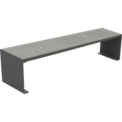 Sitzbank KUBE aus Stahl, Gesamttiefe 450 mm, anthrazitgrau PROCITY Sitzbank KUBE aus Stahl, Gesamttiefe 450 mm, anthrazitgrau PROCITY