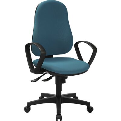 Bürostuhl SUPPORT SY, mit Armlehnen, Synchronmechanik, petrol dunkel Topstar Bürostuhl SUPPORT SY, mit Armlehnen, Synchronmechanik, petrol dunkel Topstar