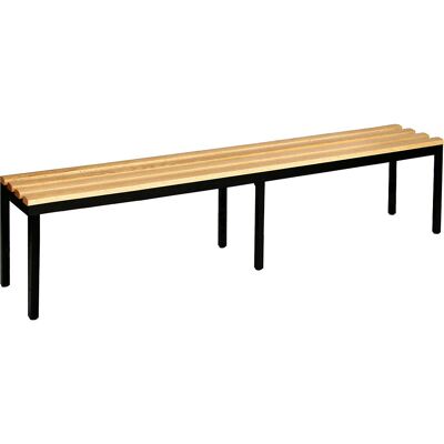 Umkleidebank, einseitig, Buchenholzleisten, Länge 2000 mm Wolf Umkleidebank, einseitig, Buchenholzleisten, Länge 2000 mm Wolf