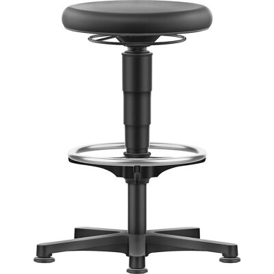 Hocker Allround, mit Gleitern, Fußring, PU-Schaum, Farbring grau bimos Hocker Allround, mit Gleitern, Fußring, PU-Schaum, Farbring grau bimos