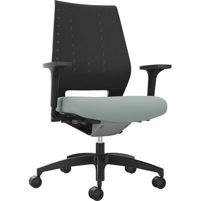 Bürodrehstuhl X-Code, mit Netzrückenlehne, blaugrün Dauphin Bürodrehstuhl X-Code, mit Netzrückenlehne, blaugrün Dauphin