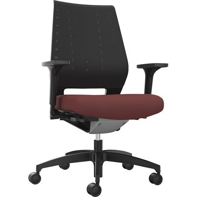Bürodrehstuhl X-Code, mit Netzrückenlehne, rubinrot Dauphin Bürodrehstuhl X-Code, mit Netzrückenlehne, rubinrot Dauphin