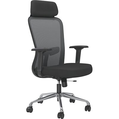 kaiserkraft Bürostuhl Thrill Mesh Plus, mit Netzrückenlehne, schwarz, mit Kopfstütze kaiserkraft Bürostuhl Thrill Mesh Plus, mit Netzrückenlehne, schwarz, mit Kopfstütze