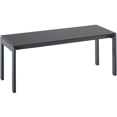 Umkleidebank, einseitig, HPL-Platte, basaltgrau, Länge 1000 mm Wolf Umkleidebank, einseitig, HPL-Platte, basaltgrau, Länge 1000 mm Wolf