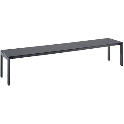 Umkleidebank, einseitig, HPL-Platte, basaltgrau, Länge 2000 mm Wolf Umkleidebank, einseitig, HPL-Platte, basaltgrau, Länge 2000 mm Wolf
