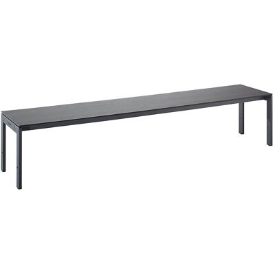 Umkleidebank, einseitig, HPL-Platte, oak silver, Länge 2000 mm Wolf Umkleidebank, einseitig, HPL-Platte, oak silver, Länge 2000 mm Wolf