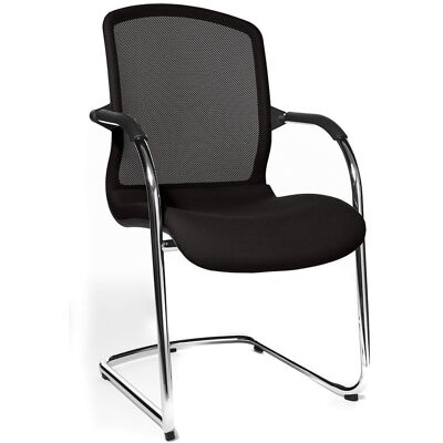 OPEN CHAIR - der Design-Besucherstuhl, Freischwinger mit Netzrücken, VE 2 Stk, schwarz Topstar OPEN CHAIR - der Design-Besucherstuhl, Freischwinger mit Netzrücken, VE 2 Stk, schwarz Topstar