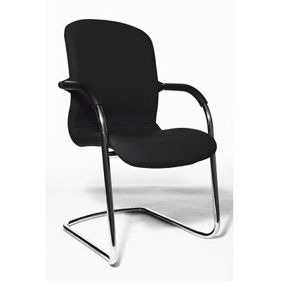 OPEN CHAIR - der Design-Besucherstuhl, Freischwinger gepolstert, VE 2 Stk, schwarz Topstar OPEN CHAIR - der Design-Besucherstuhl, Freischwinger gepolstert, VE 2 Stk, schwarz Topstar
