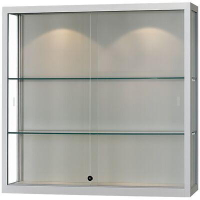 kaiserkraft Wandvitrine, LED-Beleuchtung, BxTxH 1000 x 300 x 1000 mm, 2 x 7 W, Leuchtkopf-Ø 50 mm kaiserkraft Wandvitrine, LED-Beleuchtung, BxTxH 1000 x 300 x 1000 mm, 2 x 7 W, Leuchtkopf-Ø 50 mm