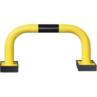 Rammschutzbügel, Stahl, Ø 76 mm, mit Federelement, für den Innenbereich, HxB 390 x 750 mm Black Bull Rammschutzbügel, Stahl, Ø 76 mm, mit Federelement, für den Innenbereich, HxB 390 x 750 mm Black Bull