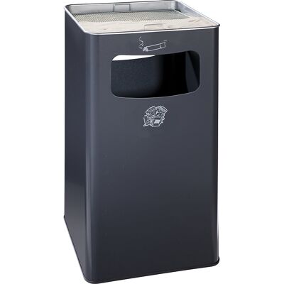 Kombiascher, Volumen 96 l, BxHxT 430 x 755 x 430 mm, Stahl, anthrazit VAR Kombiascher, Volumen 96 l, BxHxT 430 x 755 x 430 mm, Stahl, anthrazit VAR