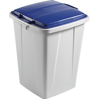 Wertstoffbehälter DURABIN®, Volumen 90 l, HxBxT 610 x 520 x 490 mm, grau/blau DURABLE Wertstoffbehälter DURABIN®, Volumen 90 l, HxBxT 610 x 520 x 490 mm, grau/blau DURABLE