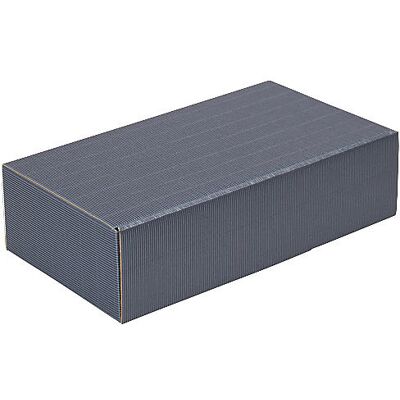 Flaschen-Geschenkkarton, offene Welle, für 2 Flaschen, blau, ab 80 Stk ratioform Flaschen-Geschenkkarton, offene Welle, für 2 Flaschen, blau, ab 80 Stk ratioform