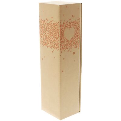 Flaschen-Geschenkkarton HEART, für 1 Flasche, beige, ab 80 Stk ratioform Flaschen-Geschenkkarton HEART, für 1 Flasche, beige, ab 80 Stk ratioform