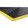 COBA Anti-Ermüdungsmatte Bubblemat safety, LxBxH 1200 x 900 x 14 mm, schwarz-gelb, Anfangs- / Endelement