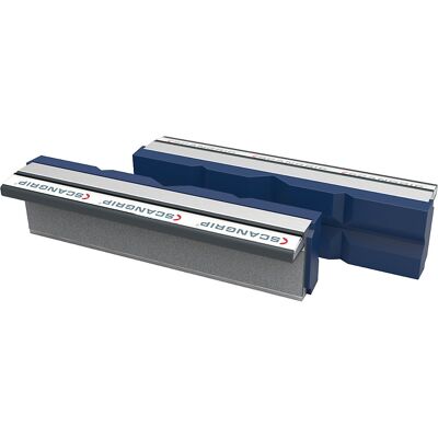 Prismen-Magnet-Schraubstockbacken, Polyurethan, 1 Paar, Backenbreite 125 mm SCANGRIP Prismen-Magnet-Schraubstockbacken, Polyurethan, 1 Paar, Backenbreite 125 mm SCANGRIP