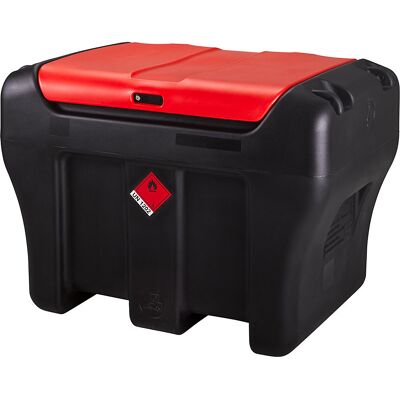 Mobile Diesel-/Heizöl-Tankanlage, Volumen 450 l, Flügelzellenpumpe, 12 V, 60 l/min PRESSOL Mobile Diesel-/Heizöl-Tankanlage, Volumen 450 l, Flügelzellenpumpe, 12 V, 60 l/min PRESSOL