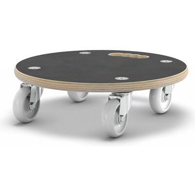Transportroller MaxiGRIP, rund, GH 1108, Filmsiebdruckplatte, Ø 380 mm, Tragfähigkeit 250 kg, ab 5 Stk Wagner Transportroller MaxiGRIP, rund, GH 1108, Filmsiebdruckplatte, Ø 380 mm, Tragfähigkeit 250 kg, ab 5 Stk Wagner