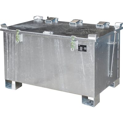 Akku-Lagerbehälter für Lithium-Ionen-Batterien/-Akkus, Volumen 220 l, LxBxH 800 x 1200 x 750 mm eurokraft pro Akku-Lagerbehälter für Lithium-Ionen-Batterien/-Akkus, Volumen 220 l, LxBxH 800 x 1200 x 750 mm eurokraft pro