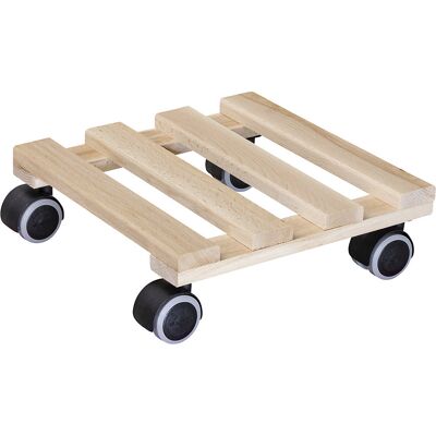 Pflanzenroller Buche PALETTI, Tragfähigkeit 100 kg, natur, LxB 250 x 250 mm, VE 2 Stk Wagner Pflanzenroller Buche PALETTI, Tragfähigkeit 100 kg, natur, LxB 250 x 250 mm, VE 2 Stk Wagner