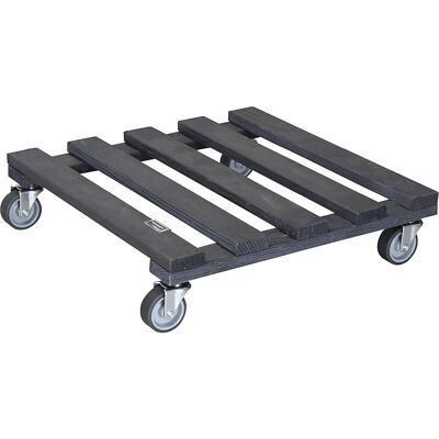 Pflanzenroller Holz PALETTI, Tragfähigkeit 120 kg, VE 2 Stk, LxB 380 x 380 mm, anthrazit Wagner Pflanzenroller Holz PALETTI, Tragfähigkeit 120 kg, VE 2 Stk, LxB 380 x 380 mm, anthrazit Wagner