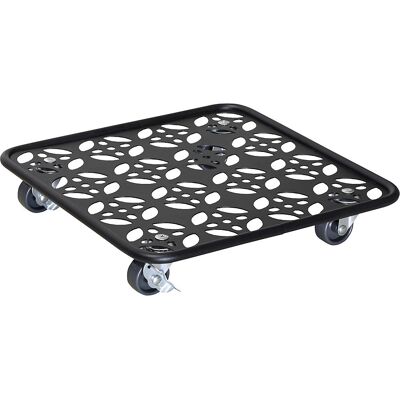 Pflanzenroller Stahl BLACK, Tragfähigkeit 60 kg, LxB 300 x 300 mm, schwarz Wagner Pflanzenroller Stahl BLACK, Tragfähigkeit 60 kg, LxB 300 x 300 mm, schwarz Wagner