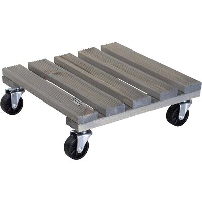 Pflanzenroller VINTAGE, Tragfähigkeit 150 kg, VE 2 Stk, LxB 290 x 290 mm, grüngrau Wagner Pflanzenroller VINTAGE, Tragfähigkeit 150 kg, VE 2 Stk, LxB 290 x 290 mm, grüngrau Wagner
