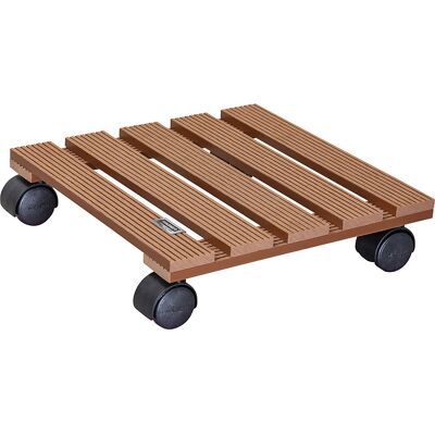 Pflanzenroller WPC, Tragfähigkeit 60 kg, LxB 290 x 290 mm, ocker, VE 2 Stk Wagner Pflanzenroller WPC, Tragfähigkeit 60 kg, LxB 290 x 290 mm, ocker, VE 2 Stk Wagner