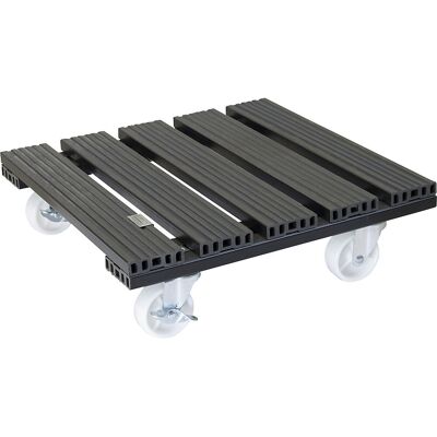 Pflanzenroller WPC, Tragfähigkeit 120 kg, LxB 385 x 385 mm, anthrazit Wagner Pflanzenroller WPC, Tragfähigkeit 120 kg, LxB 385 x 385 mm, anthrazit Wagner