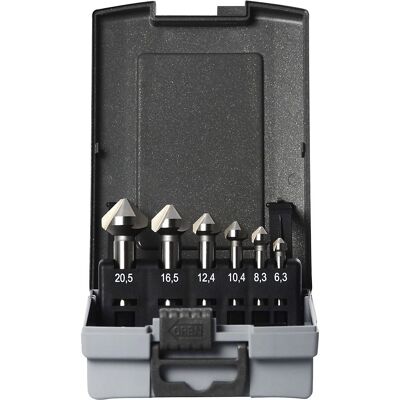 Kegelsenker-Set ECO HSS-G, in Kunststoffkassette, 6 Teile Projahn Kegelsenker-Set ECO HSS-G, in Kunststoffkassette, 6 Teile Projahn