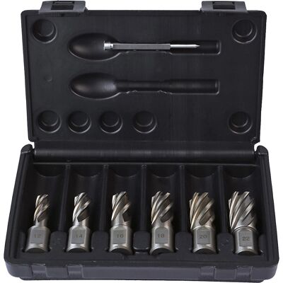 WELDON Kernbohrer-Set HSS-G, aus Schnellarbeitsstahl, 7 Teile, 30 mm Projahn WELDON Kernbohrer-Set HSS-G, aus Schnellarbeitsstahl, 7 Teile, 30 mm Projahn