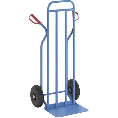 Sackkarre aus Stahl, Modell XXL, extragroße Schaufel, Luftbereifung eurokraft pro Sackkarre aus Stahl, Modell XXL, extragroße Schaufel, Luftbereifung eurokraft pro