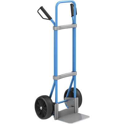 Sackkarre, blau, Schaufel-BxT 280 x 250 mm, verzinkt, Vollgummibereifung, ab 5 Stk eurokraft pro Sackkarre, blau, Schaufel-BxT 280 x 250 mm, verzinkt, Vollgummibereifung, ab 5 Stk eurokraft pro