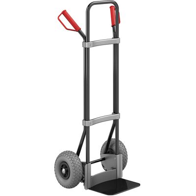 Sackkarre, schwarz, Schaufel-BxT 280 x 250 mm, schwarz, PU-Bereifung, ab 5 Stk eurokraft pro Sackkarre, schwarz, Schaufel-BxT 280 x 250 mm, schwarz, PU-Bereifung, ab 5 Stk eurokraft pro