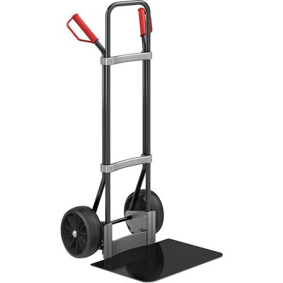 Sackkarre, schwarz, Schaufel-BxT 450 x 500 mm, schwarz, Vollgummibereifung, ab 5 Stk eurokraft pro Sackkarre, schwarz, Schaufel-BxT 450 x 500 mm, schwarz, Vollgummibereifung, ab 5 Stk eurokraft pro