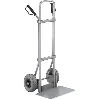 Sackkarre, verzinkt, Schaufel-BxT 450 x 350 mm, verzinkt, PU-Bereifung, ab 5 Stk eurokraft pro Sackkarre, verzinkt, Schaufel-BxT 450 x 350 mm, verzinkt, PU-Bereifung, ab 5 Stk eurokraft pro