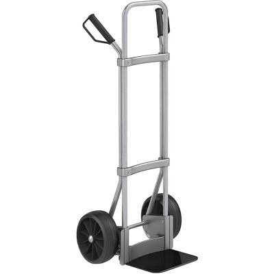 Sackkarre, verzinkt, Schaufel-BxT 280 x 250 mm, schwarz, Vollgummibereifung, ab 5 Stk eurokraft pro Sackkarre, verzinkt, Schaufel-BxT 280 x 250 mm, schwarz, Vollgummibereifung, ab 5 Stk eurokraft pro