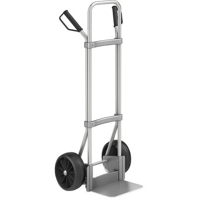 Aluminium-Sackkarre, Schaufel-BxT 280 x 250 mm, Alu, Vollgummibereifung, ab 5 Stk eurokraft pro Aluminium-Sackkarre, Schaufel-BxT 280 x 250 mm, Alu, Vollgummibereifung, ab 5 Stk eurokraft pro