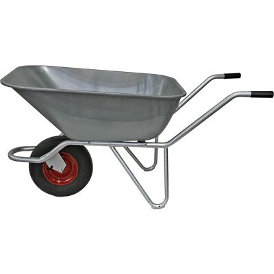kaiserkraft Schubkarre mit Kippbügel, Luftreifen, LxB 1400 x 750 mm, 140 l kaiserkraft Schubkarre mit Kippbügel, Luftreifen, LxB 1400 x 750 mm, 140 l