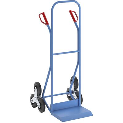 Stahl-Treppensackkarre, Schaufel-BxT 400 x 252 mm, mit Tragegriff und Zurrguten eurokraft pro Stahl-Treppensackkarre, Schaufel-BxT 400 x 252 mm, mit Tragegriff und Zurrguten eurokraft pro