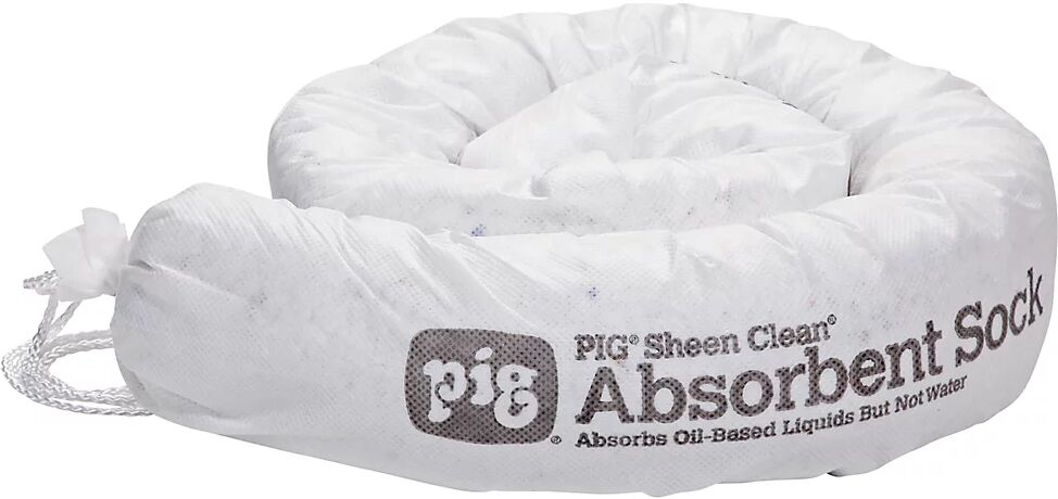 PIG SHEEN Clean® Oil-Only Bindevlies-Saugstrumpf VE à 12 Stk Ø 80 mm, Länge 1220 mm