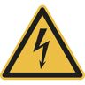 kaiserkraft Warnkennzeichen, Warnung vor gefährlicher elektrischer Spannung, VE 10 Stk, Aluminium, Schenkellänge 100 mm