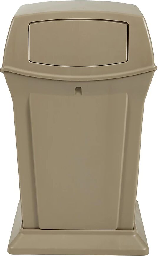 Rubbermaid Abfallbehälter (PE), feuerhemmend Volumen 170 l, BxHxT 632 x 1054 x 632 mm beige