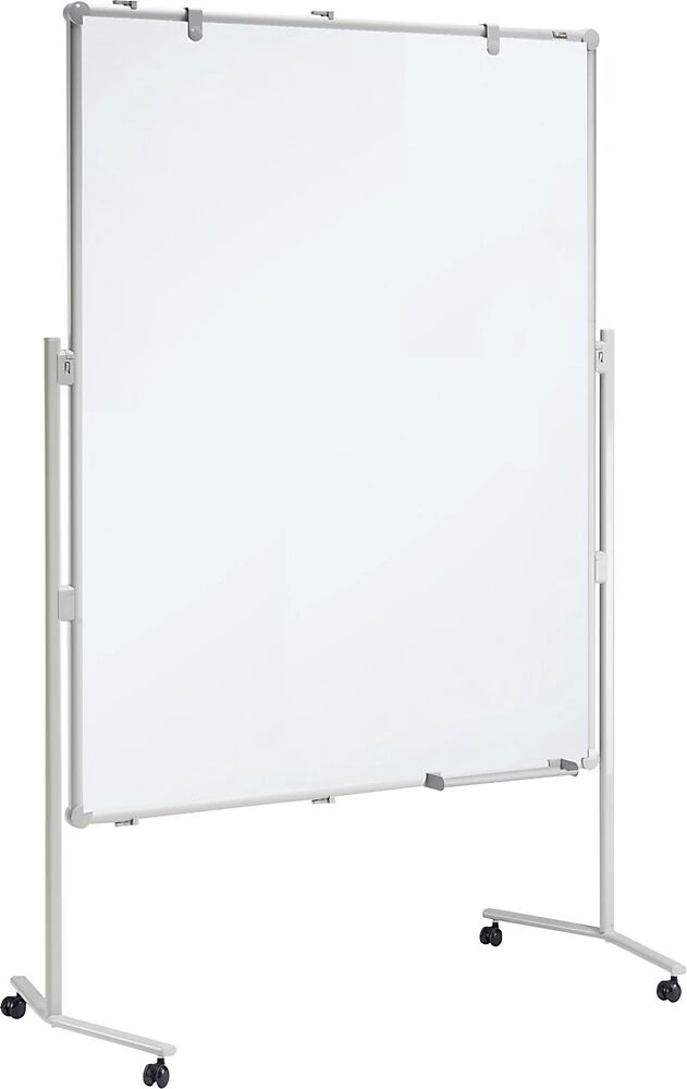 MAUL Moderationstafel PRO Textil blau / Whiteboard BxH 1200 x 1500 mm