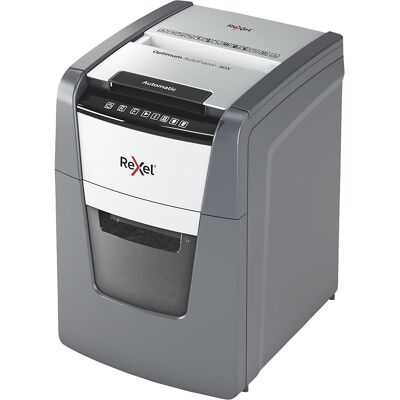 Aktenvernichter Optimum AutoFeed+ 90X, Auffangvolumen 34 l, Partikel, 8 Blatt Rexel Aktenvernichter Optimum AutoFeed+ 90X, Auffangvolumen 34 l, Partikel, 8 Blatt Rexel