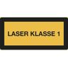 kaiserkraft Kombischilder mit Text für Warnkennzeichen, Laser Klasse 1, VE 10 Stk, Folie, LxH 100 x 50 mm