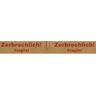 terra Papier-Warnband, Aufdruck Zerbrechlich! Fragile!, VE 6 Stk, braun/rot, ab 100 VE