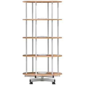 kaiserkraft Ordner-Drehsäule, Ø 800 mm, 4 Etagen, Dekor Buche kaiserkraft Ordner-Drehsäule, Ø 800 mm, 4 Etagen, Dekor Buche