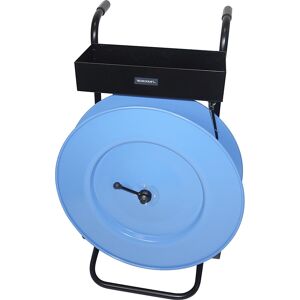 kaiserkraft Bandabroller für PP-Bänder, für Bandbreite 13 mm, fahrbar, mit Ablagefach und Bügelbremse kaiserkraft Bandabroller für PP-Bänder, für Bandbreite 13 mm, fahrbar, mit Ablagefach und Bügelbremse